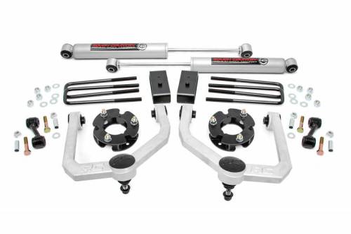 Rough Country - 83430 | 3in  Nissan Bolt-On Lift Kit | Strut Spacers (2004-2024 Titan 2WD/4WD)