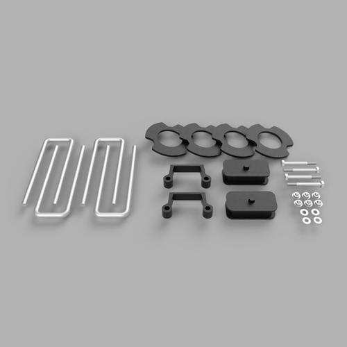 Traxda - 406027 | Traxda 2-3 Inch Front / 1.0 Inch Rear Suspension Lift Kit (2007-2018 Silverado, Sierra 1500 4WD)