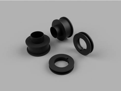 Traxda - 601020 | Traxda 2.5 Inch Front . 1.0 Inch Rear Suspension Lift Kit (1999-2004 Grand Cherokee WJ 4WD)