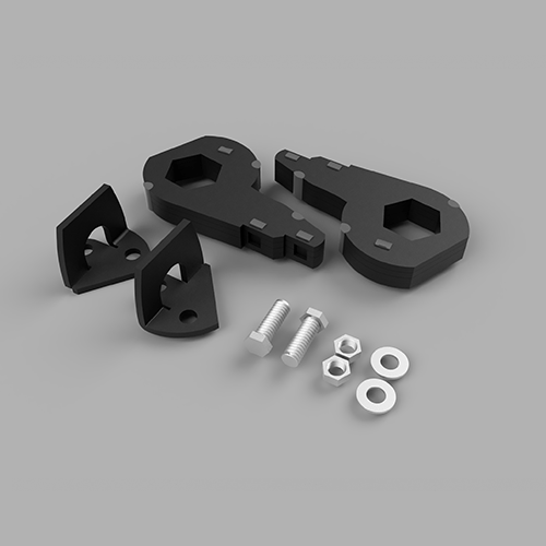 Traxda - 604020 | Traxda 2-3 Inch Front Suspension Leveling Kit (2002-2005 Ram 1500 Pickup 4WD) - Image 1