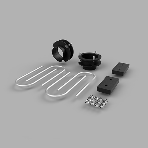 Traxda - 605027 | Traxda 2.0 Inch Front / 1.0 Inch Rear Suspension Kit (2003-2012 Ram 2500, 3500 4WD | Diesel Engine, No Overload)