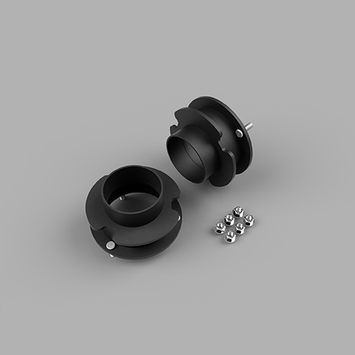 Traxda - 605029 | Traxda 2.0 Inch Front / 1.0 Inch Rear Suspension Lift Kit (2003-2012 Ram 2500, 3500 4WD| Diesel Engine, With Overload)