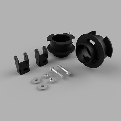 Traxda - 605032 | Traxda 2.5 Inch Front Suspension Leveling Kit(2014-2024 Ram 2500 2WD/4WD, 2013-2024 Ram 3500 2WD/4WD)