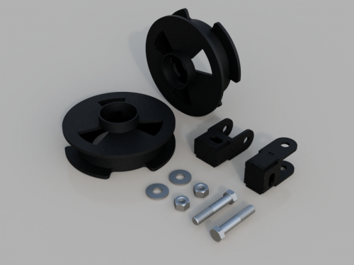 Traxda - 605042 | Traxda 2.0 Inch Rear Suspension Leveling Kit(2014-2026 Ram 2500 Pickup 4WD)