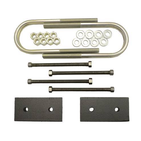 Traxda - 605046 | Traxda 1.0 Inch Rear Block and U Bolt Kit (2003-2013 Ram 2500 2WD/4WD, 2003-2024 Ram 3500 2WD/4WD | Diesel Engine, No Overload)