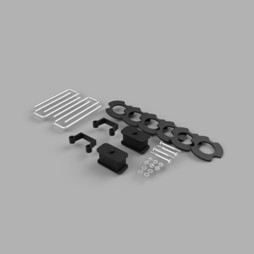 Traxda - 406035 | Traxda 2.5 Inch Front / 1.0 Inch Rear Suspension Lift Kit (2007-2018 Silverado, Sierra 1500 4WD)