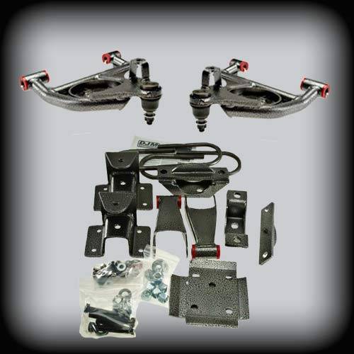 DJM Suspension - DJM2999-35 | DJM Suspension 3 Inch Front / 5 Inch Rear Lowering Kit for 2003-2006 Silverado, Sierra 1500 2WD (Shocks Included | Crew Cab with Welded Eye Hanger ONLY)