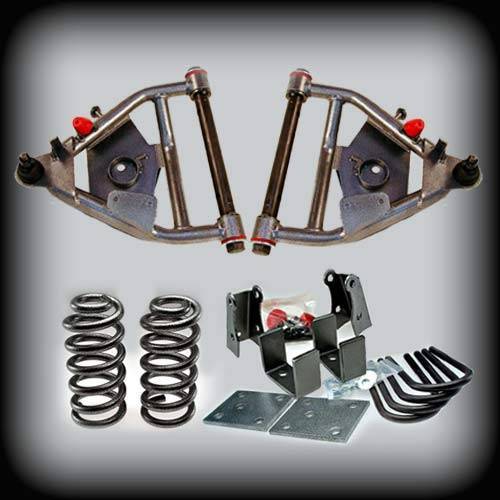 DJM Suspension - DJM2456-55LTD | DJM Suspension 5 Inch Front / 5 Inch Rear Lowering Kit for 1973-1987 C10 Pickup 2WD (Shocks Included)