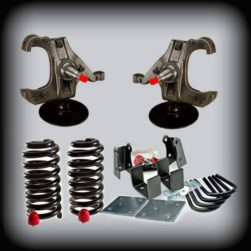 DJM Suspension - DJM2045H-55LTD-1.25-ROTOR | DJM Suspension 5 Inch Front / 5 Inch Rear Lowering Kit (1973-1987 C10 Pickup 2WD with 1.25 Inch Rotors)