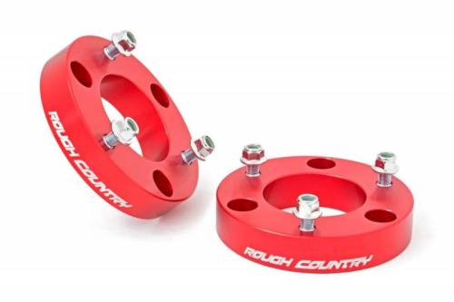 Rough Country - 863RED | Rough Country 2 Inch Leveling Kit For Nissan Titan (2004-2024) | Red