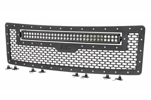 Rough Country - 70233 | Ford Mesh Grille w/30in Dual Row Black Series LED (09-14 F-150)