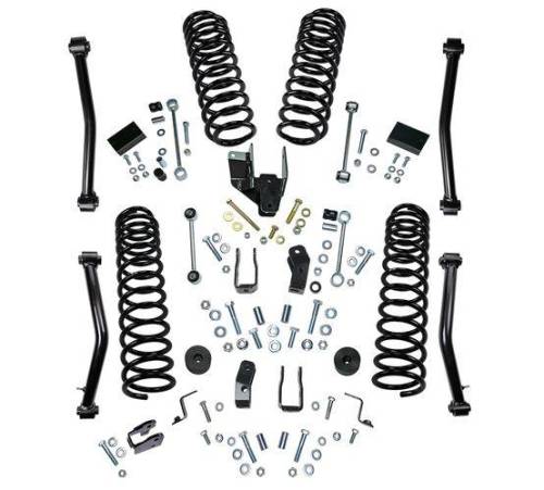 SuperLift - K184 | Superlift 4 Inch Dual Rate Coil Spring Suspension Lift Kit With Shock Extensions (2018-2025 Wrangler JL Unlimited 4WD)