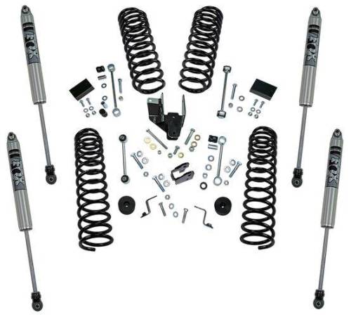SuperLift - K184F | Superlift 4 Inch Dual Rate Coil Spring Suspension Lift Kit With Fox 2.0 Shocks (2018-2025 Wrangler JL Unlimited 4WD)
