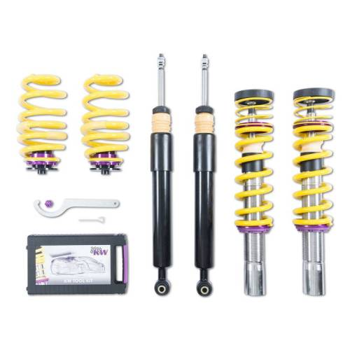KW Suspension - 102100AV | KW V1 Height Adjustable Coilover Kit with Pre-Set Damping