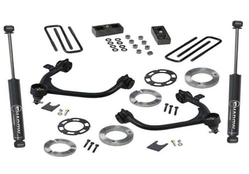 SuperLift - 3900 | Superlift 3 Inch Suspension Lift Kit with Shadow Shocks (2019-2024 Silverado, Sierra 1500 | Excludes Trailboss / AT4)