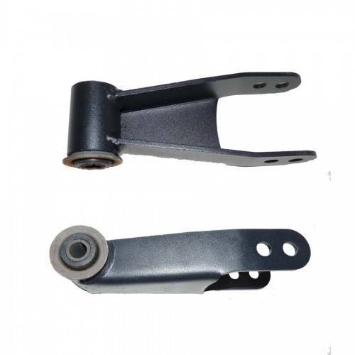 Traxda - 404005 | Traxda 1-2 Inch Rear Lowering Shackles (1988-1998 C/K1500, 1999-2014 Silverado, Sierra 1500 2WD/4WD)
