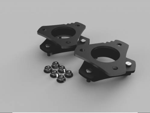 Traxda - 707040 | Traxda 2.0 Inch Front Suspension Leveling Kit (2016-2024 Titan, Titan XD 2WD/4WD)