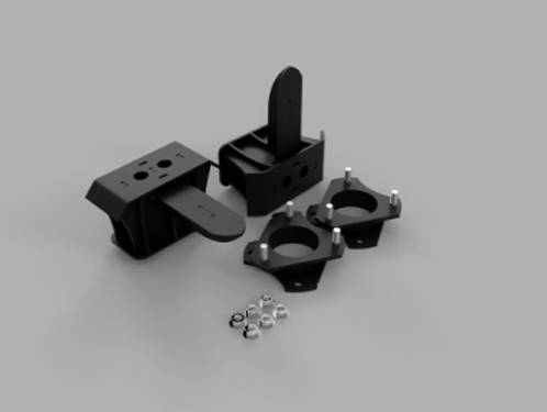 Traxda - 105045 | Traxda 2.0 Inch Front / 1.0 Inch Rear Suspension Lift Kit (2017-2021 F150 4WD, Raptor Models ONLY)