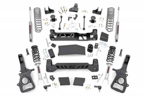 Rough Country - 33931 | Rough Country 6 Inch Suspension Lift Kit For Ram 1500 4WD | With 22 Inch Factory Wheels, N3 Struts With N3 Rear Shocks