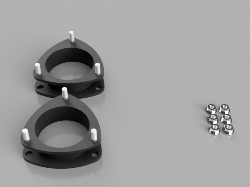 Traxda - 906010 | Traxda 2.0 Inch Front Suspension Leveling Kit (2011-2020 Sienna FWD/4WD)