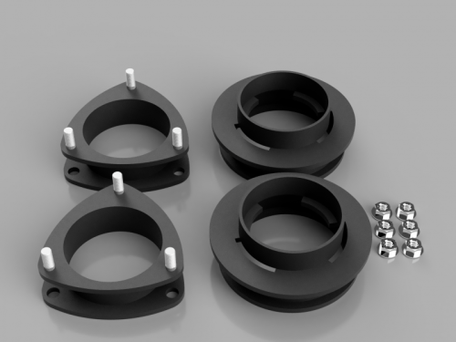 Traxda - 906025 | Traxda 2.0 Inch Front / 1.8 Inch Rear Suspension Lift Kit (2004-2020 Sienna 2WD/4WD)