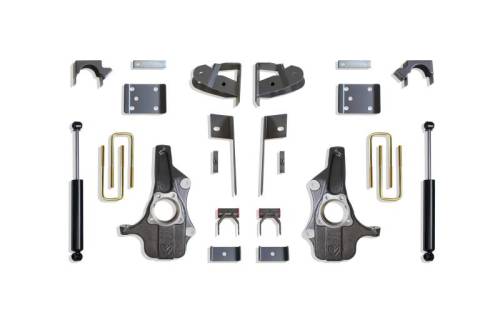 MaxTrac Suspension - KS331924 | Maxtrac Complete 2/4 Lowering Kit (Silverado, Sierra 1500 2WD/4WD | No Adaptive Ride)