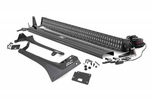Rough Country - 70069 | Rough Country LED Light Kit For Jeep Gladiator JT / Wrangler JL | Black Series, Dual Row