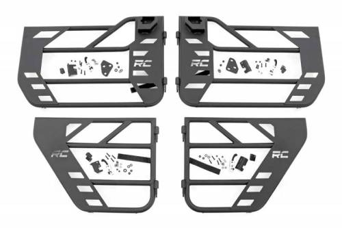 Rough Country - 10619 | Rough Country Tubular Doors For Jeep Gladiator JT / Wrangler Unlimited JL 4WD | Front & Rear