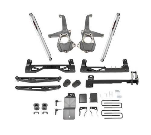 Belltech - 150210BK | Belltech 6 Inch Complete Lift kit with Trail Performance Shocks (2019-2025 Silverado, Sierra 1500 2WD/4WD)