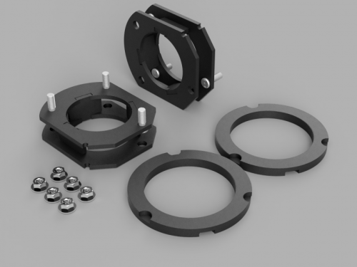 Traxda - 408015 | Traxda 1.75 Inch Front 1.0 Inch Rear Lift Kit (2007-2016 Acadia, 2009-2017 Traverse)