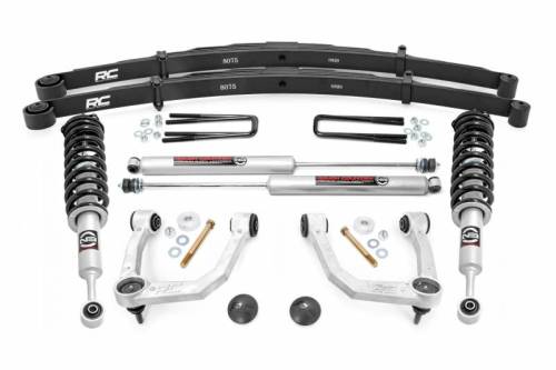 Rough Country - 74232 | Rough Country 3.5 Inch Lift Kit For Toyota Tacoma 2WD/4WD | Aluminum Finish Control Arm, N3 Struts, Rear N3 Shocks