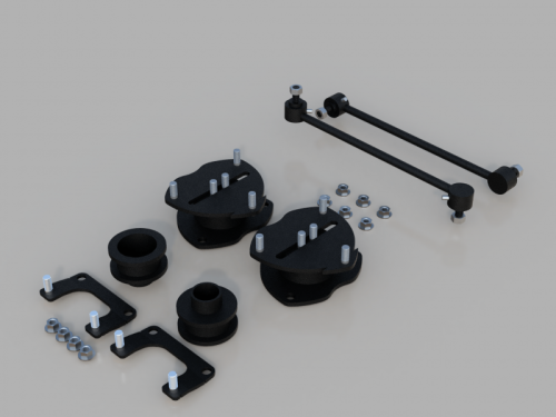 Traxda - 202052 | Traxda 1.5 Inch Front / 1.5 Inch Rear Suspension Lift Kit (2018-2024 Odyssey FWD)