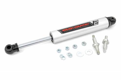 Rough Country - 8732570 | V2 Monotube Steering Stabilizer | Chevy/GMC C10/K10 C15/K15 Truck 4WD (73-87)