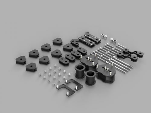 Traxda - 222070 | Traxda 3.0 Inch Front / 3.0 Inch Rear Suspension Lift Kit (2018-2024 Odyssey FWD)