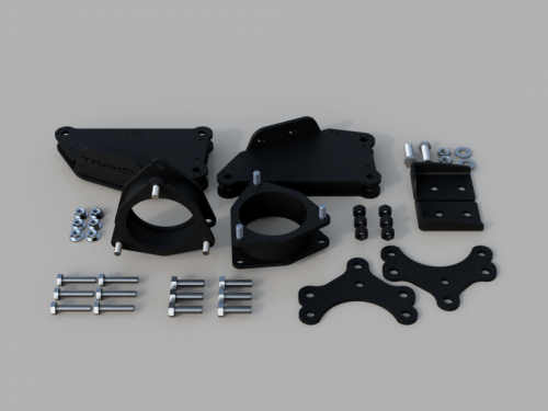 Traxda - 906060 | Traxda 2 Inch Front / 2.0 Inch Rear Suspension Lift Kit For Toyota Highlander