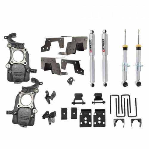 Belltech - 1051SP | Belltech 2 to 5.5 Inch Front / 6.5 Inch Rear Complete Lowering Kit with Street Performance Shocks (2021-2026 F150 2WD)