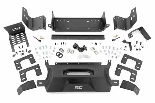Rough Country - 51065 | Rough Country Hidden Winch Mount Ford Bronco 4WD | Winch Mount Only