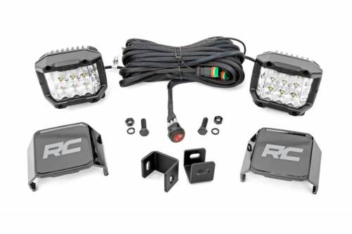 Rough Country - 71075 | Rough Country Ditch LED Light Kit For Toyota Tundra 2WD/4WD | 3 Inch Osram Wide Angle Series