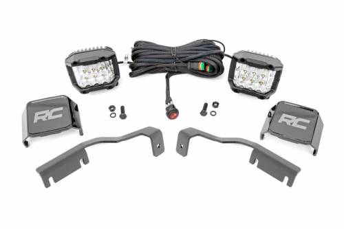 Rough Country - 71068 | Rough Country Ditch  LED Light Kit For Nissan Frontier | 3 Inch Osram Wide Angle Series