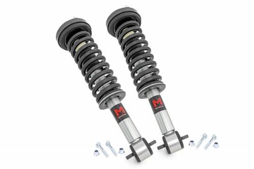 Rough Country - 502068 | Rough Country 0-2 Inch Front M1 Adjustable Leveling Monotube Struts For Ford F-150 4WD | 2014-2025