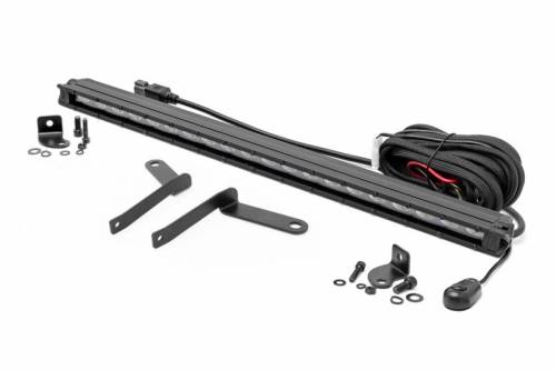 Rough Country - 71077 | Rough Country Bumper LED Light Kit, 20 Inch Black Slim Line For Toyota Tundra