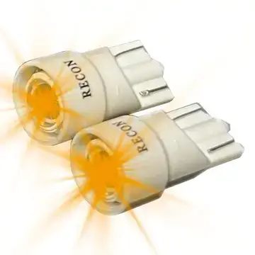 Recon Truck Accessories - 264200AM | Recon 194/168 1-Watt Wedge Style LED Bulbs in Amber