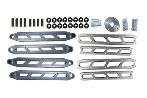 McGaughys Suspension Parts - 51209 | McGaughys Rear Boxed 4-Link w/Raw Billet Face Plates 2014-2024 Dodge Ram 2500