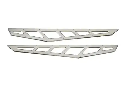 McGaughys Suspension Parts - 51305 | McGaughys Billet Face Plates RAW (fits Traction Bars) 2019-2025 GM 1500 Truck