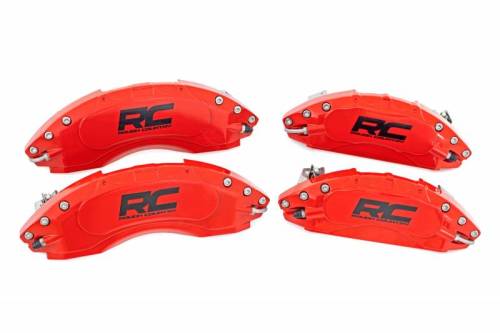 Rough Country - 71106A | Rough Country Caliper Chevrolet Silverado / GMC Sierra 1500 | Front and Rear, Red