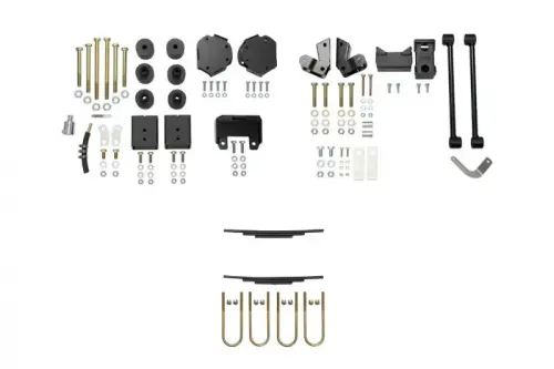 Van Compass - 7035-UP | Van Compass Striker 2 Inch Lift Kit For Mercedes-Benz Sprinter 2500 4WD | 3 / 4.3 to 5 / 6.3 Upgrade | Single Rear Wheel