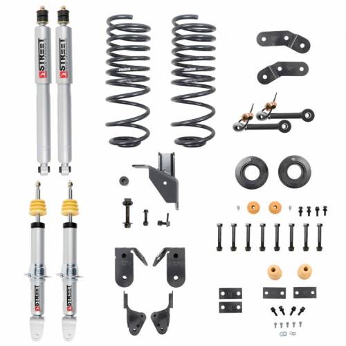 Belltech - 1061SP | Belltech 1 to 3 Inch Front / 3-4 Inch Rear Complete Lowering Kit with Street Performance Shocks (2019-2024 Ram 1500 2WD/4WD)