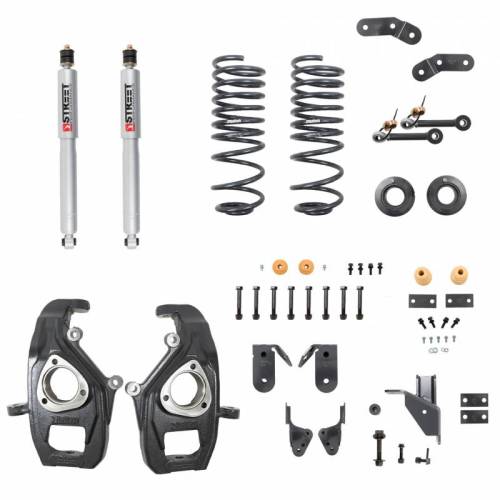 Belltech - 1060SP | Belltech 2 Front / 3 to 4 Rear Complete Lowering Kit with Street Performance Shocks (2019-2024 Ram 1500 4WD)