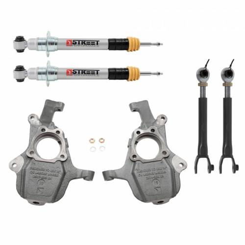Belltech - 1104 | Belltech 2 Inch Front / 1 to 3.5 Inch Rear Complete Lowering Kit with Street Performance Struts (2021-2026 Tahoe, 2021-2024 Yukon 2WD/4WD)