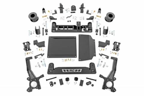 Rough Country - 75900 | Rough Country 6 Inch Lift Kit For Toyota Tundra 2WD/4WD | Vehicle With Auto Adjusting Headlights, Strut Spacers With Shock Relocation Brackets